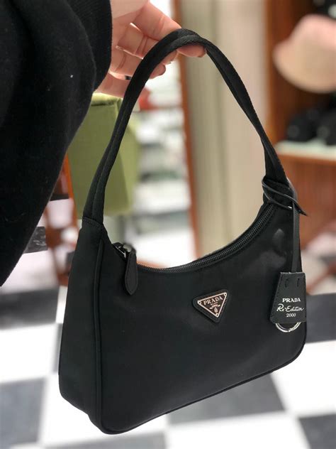 prada reedition black|prada 2000 mini bag.